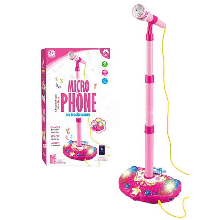 Microphone With Stand For Kids